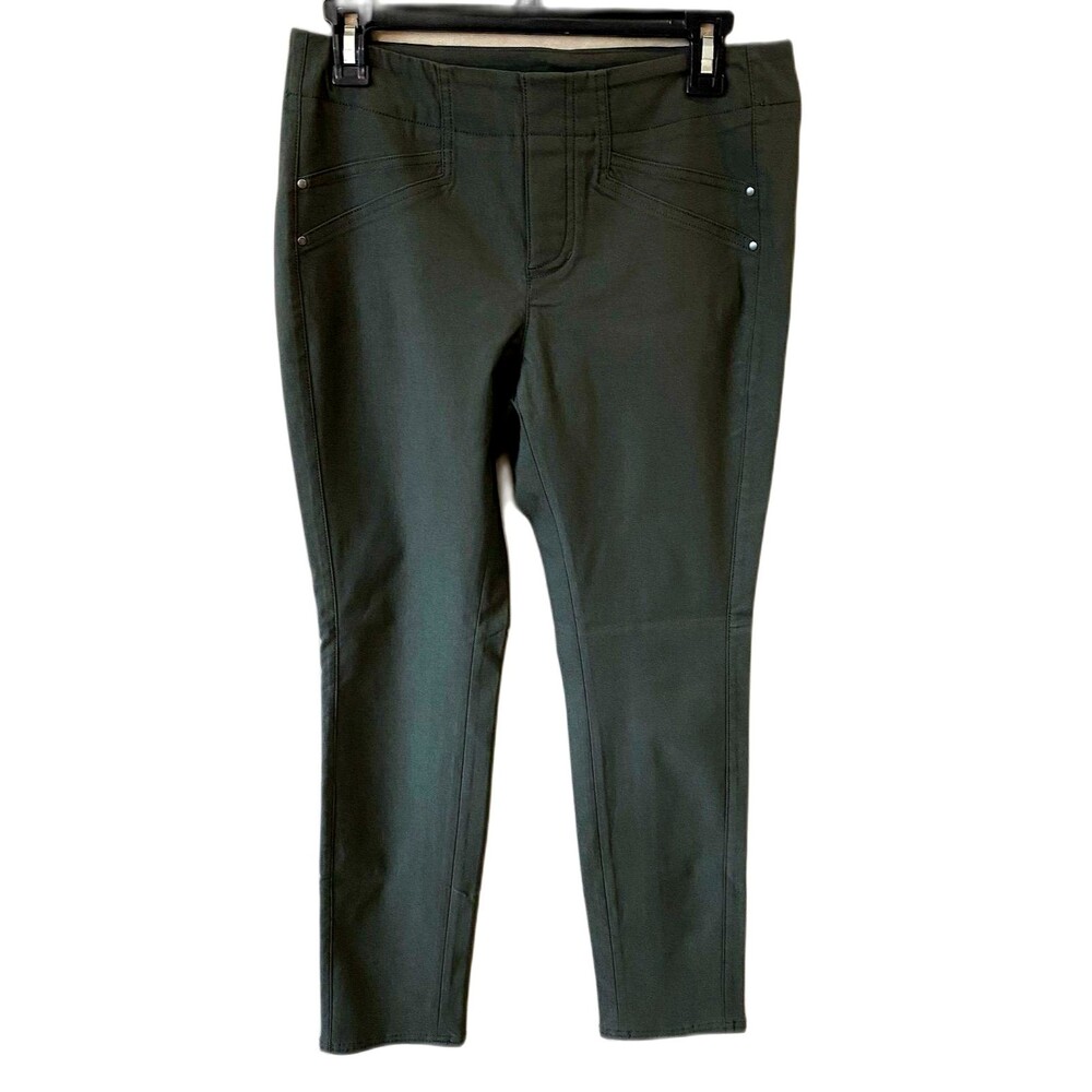 Nic+Zoe Pants Women's Size 6 Color Dark Olive Green Wonder-Stretch Pants